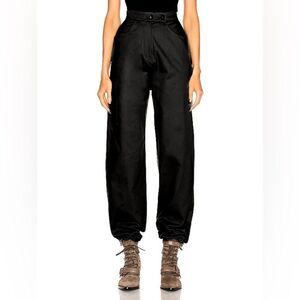 NWT The Range Structured Twill High Waist Cargo Pants in Black $350 size XS